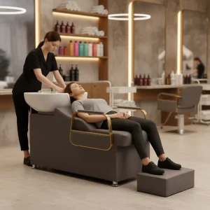 Special Comfortable Flushing Shampoo Chair Recliner Hair Wash Basin Chair Shampoo Bowl With Chair Hair Furniture