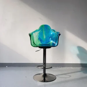 Special Design Polyacid Seats Living Room Furniture Bar Table Stools Interior Restaurant Bar Chair Hotel Loft Steel Barchair