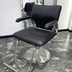 Special Modern Leather Perming Dyeing Chairs for Barber Shops Height Adjustable 360 Degree Swivel Seats Eco Friendly Design