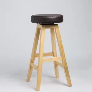 Special Offer Direct Sale Purple and Blue Simple Stylish Creative Swivel Solid Wood High Bar Stool Bar Furniture