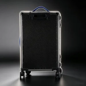 Spinner Wheels Luggage 4 Wheels Trolley Suitcase Durable Real Carbon Fiber Travel Luggage for Airport Carry On and Business Trip
