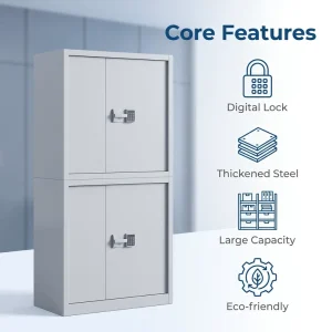 Split type Double section Confidential Metal Filing Cabinet
