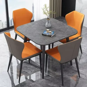Square Dining Table Small sized Household Nordic Leisure Reception Negotiation Restaurant Set
