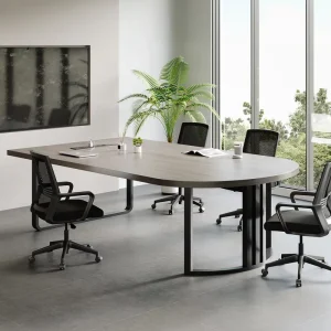 Square Modular Extendable Modern MDF Conference Table with Chair Combination 12 Seater for Small Conference Rooms and Hotels
