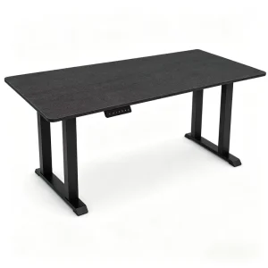 Stable Dual Motor Desk Motorized Office Desk Programmable SPCC Steel Four Leg Desk Sit Stand Desk with Memory Control