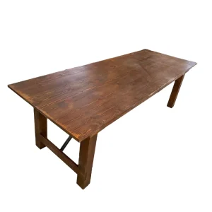 Stable Farmhouse Solid Wood Durable Hotel Party Folding Farm Tables Outdoor and Indoor Use Wedding Banquet Park Antique