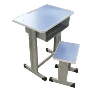 Stable Non Shaking Design School Student Desk and Chair Set One Seats School Desk and Chair Set