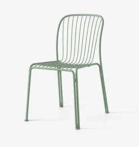 Stackable Armless Metal Wire Outdoor Cafe Restaurant Patio Dining Chair Custom Color