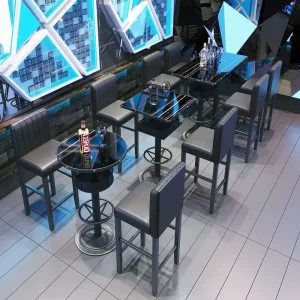 Stackable Bar Nightclub High Stools Chairs and Table Commercial Furniture