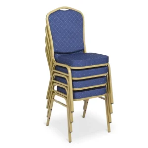 Stackable Chairs Steel Tube Stack Chrome Hotel Furniture Chair Luxury Banquet Chair