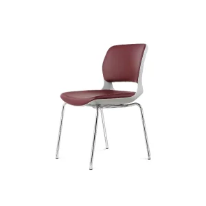 Stackable Four Leg Metal Frame PU Leather Office Furniture Visitor Chair CPY-501