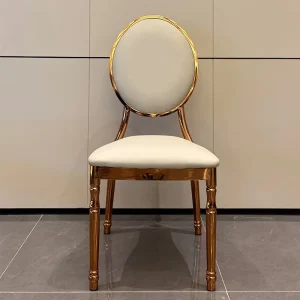 Stackable Iron Hotel Chairs Breathable Upholstery Commercial Use Hotel Chairs for Events
