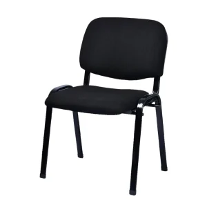Stackable Single Waiting Area Chairs Black Office Reception Chairs