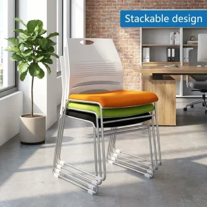 Stacking Executive Office Chair Stackable Chair Waiting Meeting Room Visitor Restaurant Chair for Sale