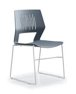 Stacking Waiting Room Chairs, Stacked Office Chair with Ergonomic Lumbar Support for Conference School Church Guest Reception