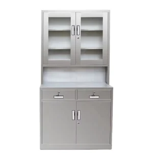 Stainless Metal Medical Cabinet for Doctors