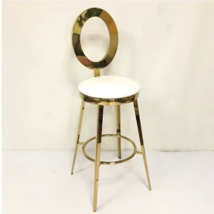 Stainless Steel 201 Bar Stool Modern Design 30 Inches Height for Bar Pub Café Restaurant Hotel Lounge