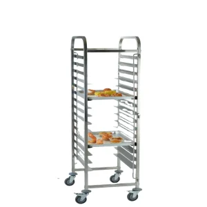 Stainless Steel 201 Commercial Hotel Trolley Knocked down Bread Baking Bakery Trolley 470x620x1700mm