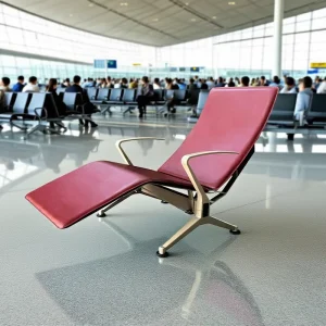 Stainless Steel Airport Waiting Room Steel Waiting Chairs Airport Public Areas 3 Seater Office Waiting Chair