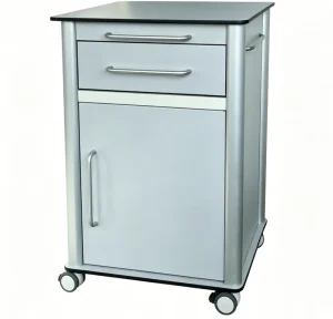 Stainless Steel Bedside Table Medical Patient Storage Cabinet for Hospital Clinic