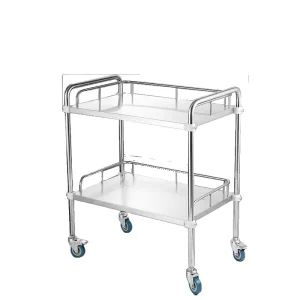 Stainless Steel Cart Trolley with Wheels Durable Customized for Hospitals Directly