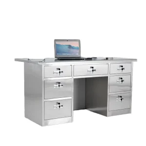 Stainless Steel Commercial Office Desk Fireproof Free Combination Modern Simple Design Dust Free Workshop Work Thickened Desktop