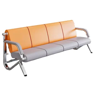 Stainless Steel Commercial Waiting Chairs Durable Eco Friendly Adjustable for Hospitals Airports Malls Offices