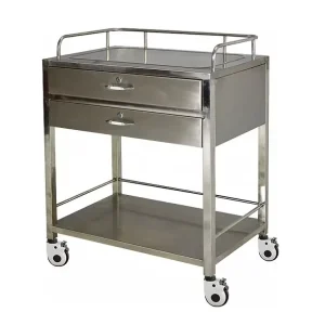 Stainless Steel Dressing Trolley Nursing Treatment Clinical Trolley for Hospital