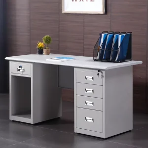 Stainless Steel Executive Office Desk Modern Minimalist Drawer Dust free Workshop Computer Desk Workbench Medical Laboratory