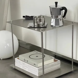 Stainless Steel Floor Standing Multi Tier Storage Rack Modular Bookshelf and Display Rack for Living Room Bedroom Study Room