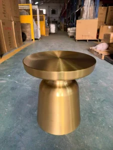 Stainless Steel Golden Living Room Side Table End Table