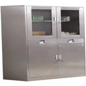 Stainless Steel Hospital Furniture Versatile Medical Storage Cupboard File Cabinets