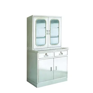 Stainless Steel Hospital Medicine Cabinet Pharmacy Infirmary Furniture Lockable Medicine Working Cabinet