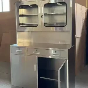 Stainless Steel Hospital Medicine Cabinet for Clinic Pharmacy Storage China Origin Medical Equipment