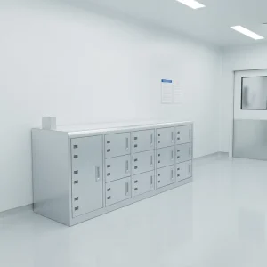 Stainless Steel Hospital Shoe Cabinets Staff Lockers Shoe-Changing Stools Custom-Made for Cleanroom School Hospital