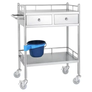 Stainless Steel Hospital Trolley with Modern Design and Multiple Specifications