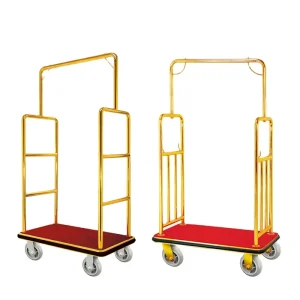 Stainless Steel Hotel Luggage Trolley