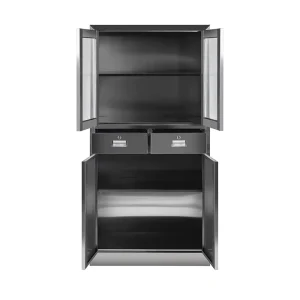 Stainless Steel Lab Medical Cabinet with Storage Drawers Customizable Color & Size Wall Mounted Design