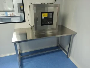 Stainless Steel Laboratory Workstation Pass Through Window Handwashing Station Customizable Furniture for Laboratory