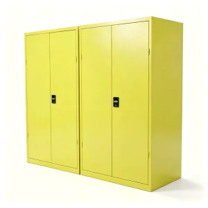 Stainless Steel Lockable Storage Cabinet with File Cupboard and Sheet Metal Locker for Office Warehouse Bedroom Use