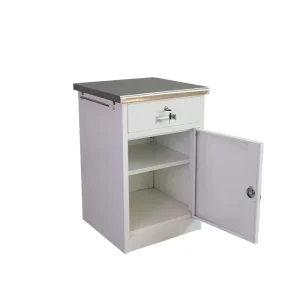 Stainless Steel Locker Medical Hospital Bed Side Table Hospital Furniture Bedside Cabinets With Storage Drawers