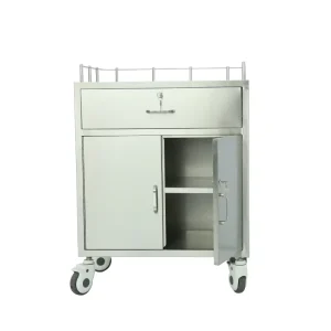 Stainless Steel Material Medical Medicine Trolley for Clinic and Hospital