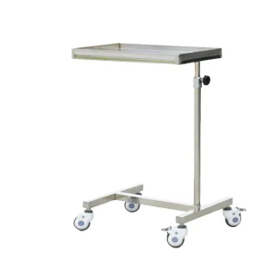 Stainless Steel Mayo Table Hospital Table for Hospital Doctor Nurse Patient Medical Trolley FC 35