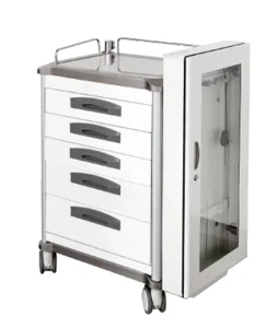 Stainless Steel Medical Equipment Trolley for Hospital Use