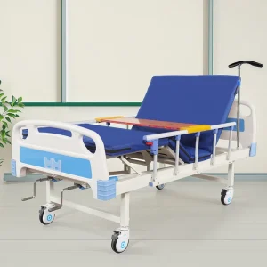 Stainless Steel Modern Hanging Rail Double Shake Bed Semi Enclosed Child Guard Manual Nursing Equipment Hospital ZHONG BAI