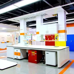Stainless Steel Modern Lab Furniture Customizable Corrosion-Resistant Bench Phenolic Countertop Commercial Workshop