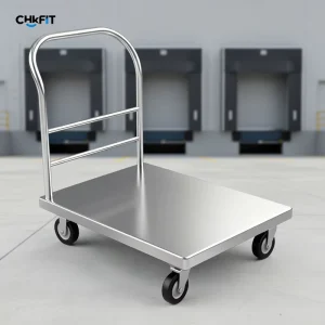 Stainless Steel NSF Certified 300kg/m Load Capacity Trolley Commercial Heavy Duty Mobile Hotel Room Service Utility Cart