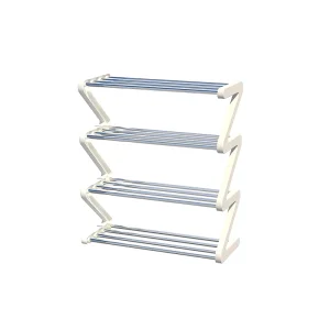 Stainless Steel Removable Shoe Rack Non Woven Fabric Multi Layer Storage