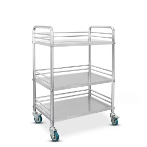 Stainless Steel Trolleys Hospital Trolley Cart Beauty Salon Rack Operating Room Medical Equipment Instrument Mobile Cart