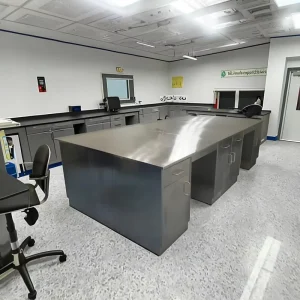 Stainless Steel Work Bench 3 Drawers Multifunction Design for Lab Cleaning Chemical Pharmaceutical Rooms School Hospital Use